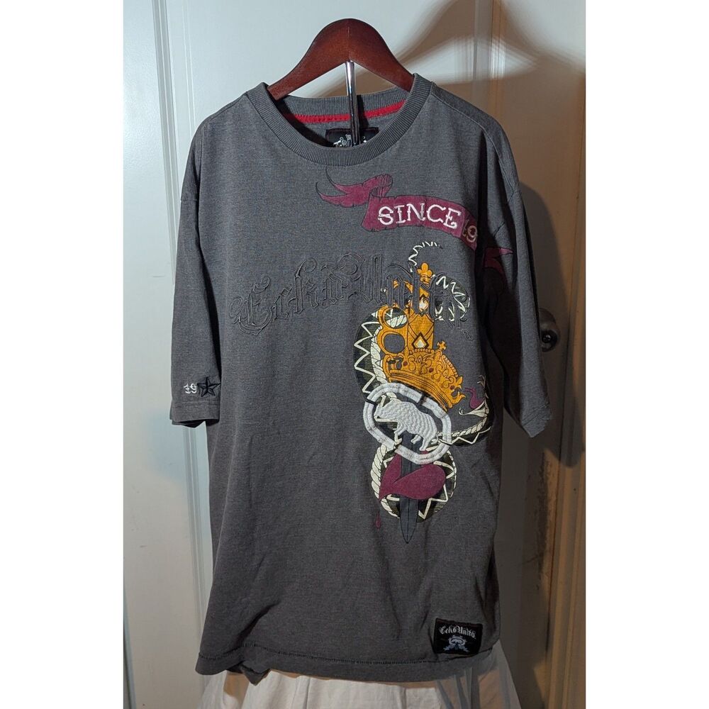 Vintage Gray Ecko United Since 1972 T-Shirt XL